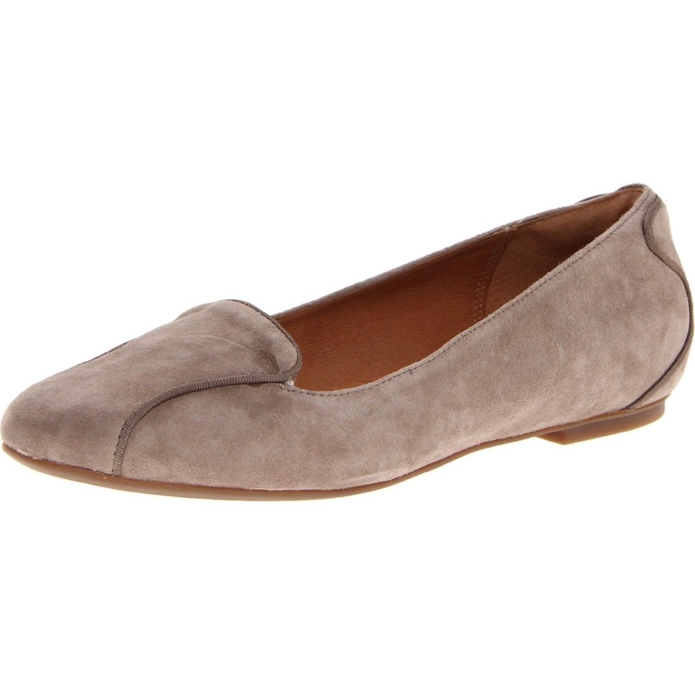 Clarks Indigo Valley relax 10M Taupe Suede Loafers ballet Flats‎ cushion comfort